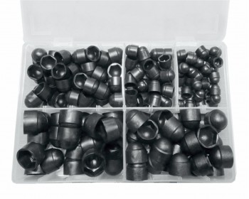 Assorted Black Nut Caps (200)